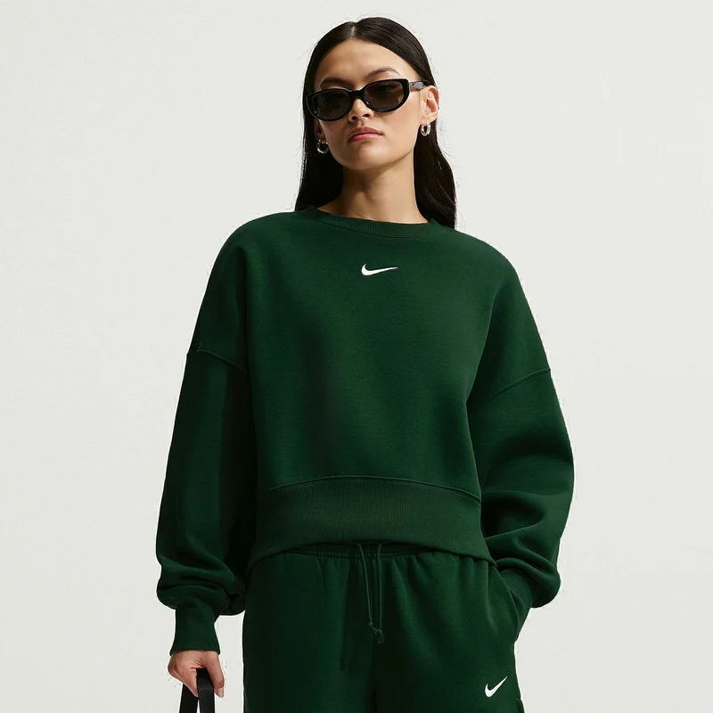 Nike Sportswear Womens Phoenix Fleece Over-Oversized Crew-Neck Sweatshirt