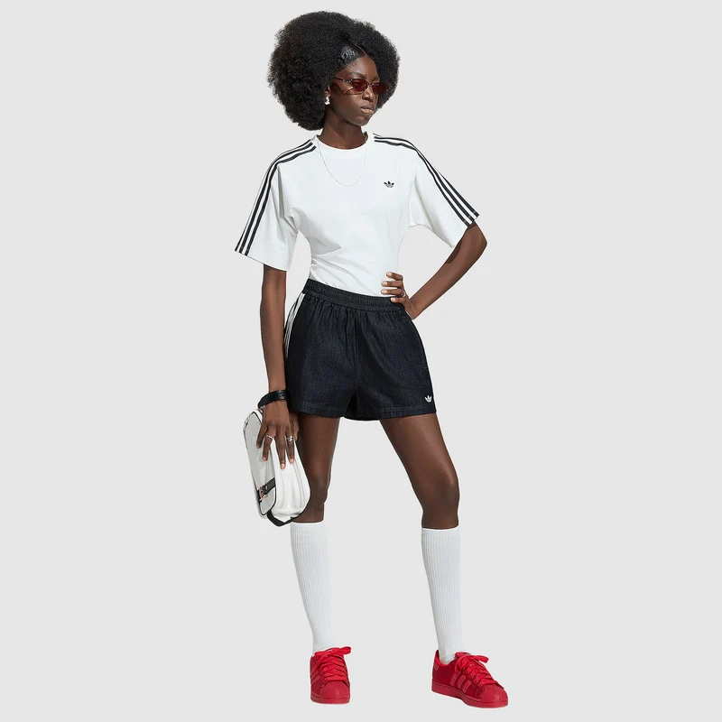 adidas Originals Womens Denim Shorts