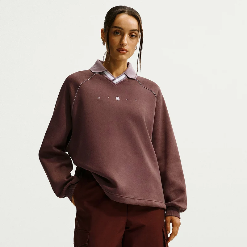 Nike Sportswear Womens Phoenix Fleece Polo Shirt