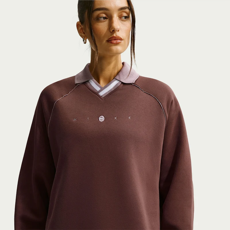 Nike Sportswear Womens Phoenix Fleece Polo Shirt