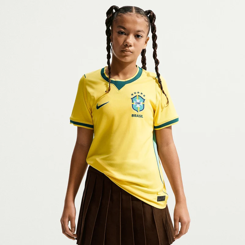 Maillot Domicile Nike Brésil 2026 Dri-FIT Stadium pour Enfant
