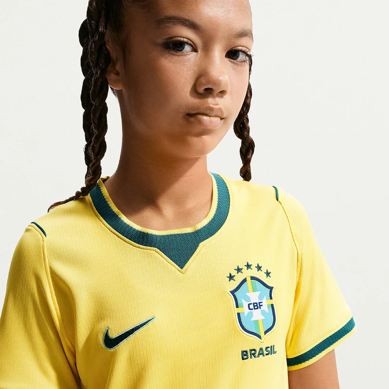 Maillot Domicile Nike Brésil 2026 Dri-FIT Stadium pour Enfant