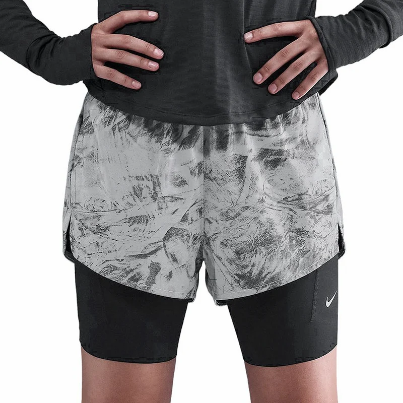 Nike Womens Swift Mid-Rise 2in1 Reflective Shorts