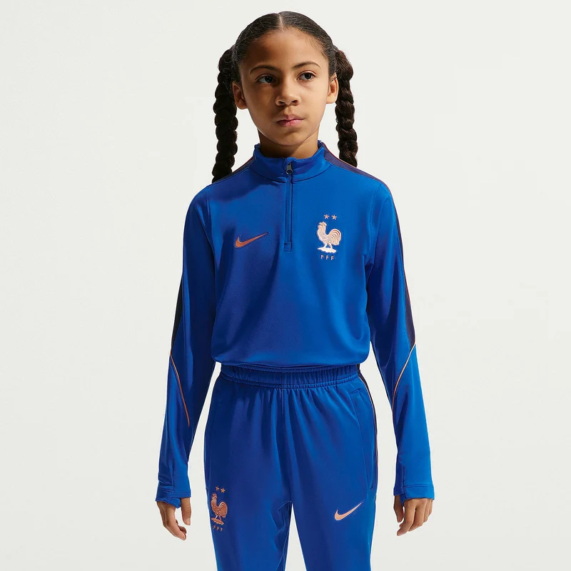 Haut Drill Nike France 2026 Dri-FIT Strike pour Enfant