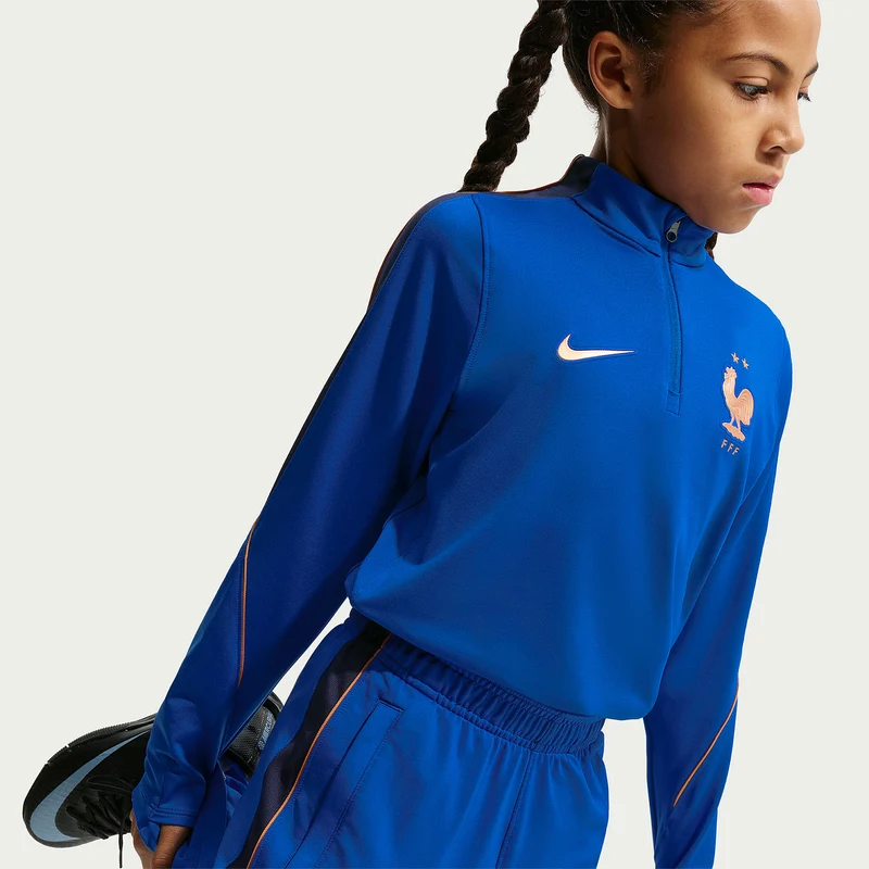Haut Drill Nike France 2026 Dri-FIT Strike pour Enfant