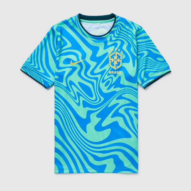 Maillot Pré-Match Nike Brésil 2026 Dri-FIT pour Enfant
