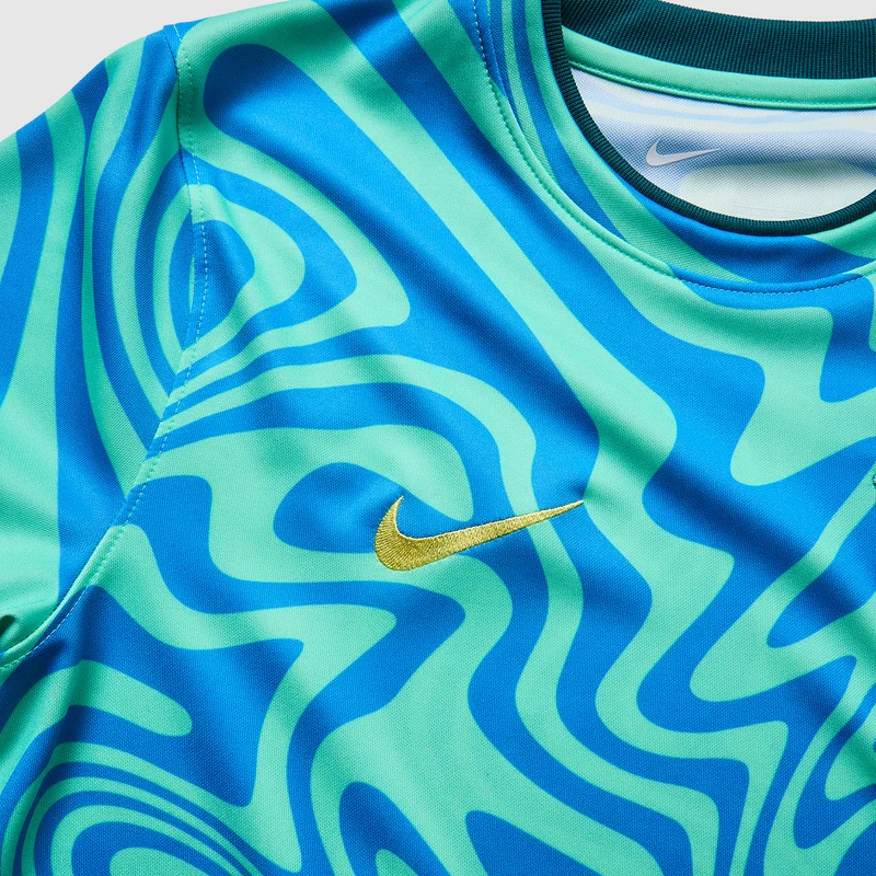 Maillot Pré-Match Nike Brésil 2026 Dri-FIT pour Enfant