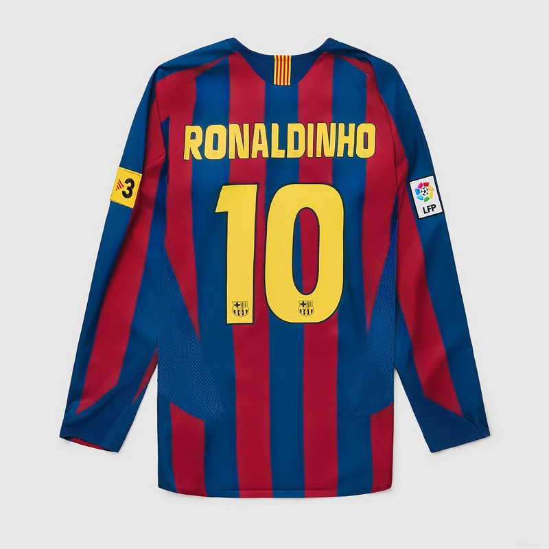 Maillot Nike FC Barcelone 2006 Reissue ML avec Ronaldinho 10