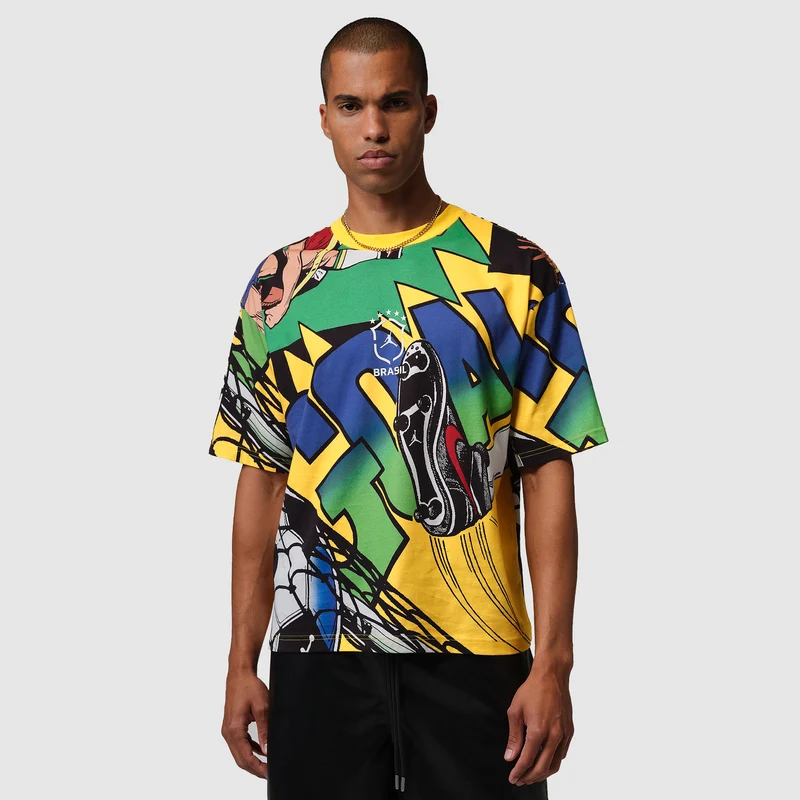 T-Shirt Jordan x Brésil 2026 Essentials Boxy