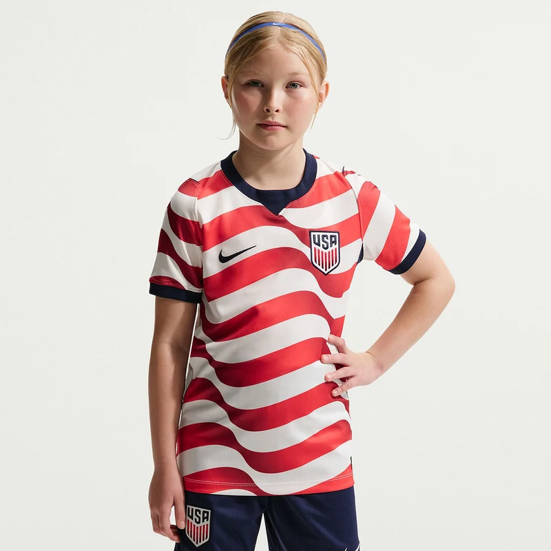 Maillot DomicileNike USA 2026 Dri-FIT Stadium pour Enfant