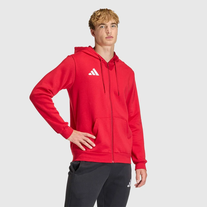 Sweat à Capuche adidas Entrada 26 Zip Intégral en coton