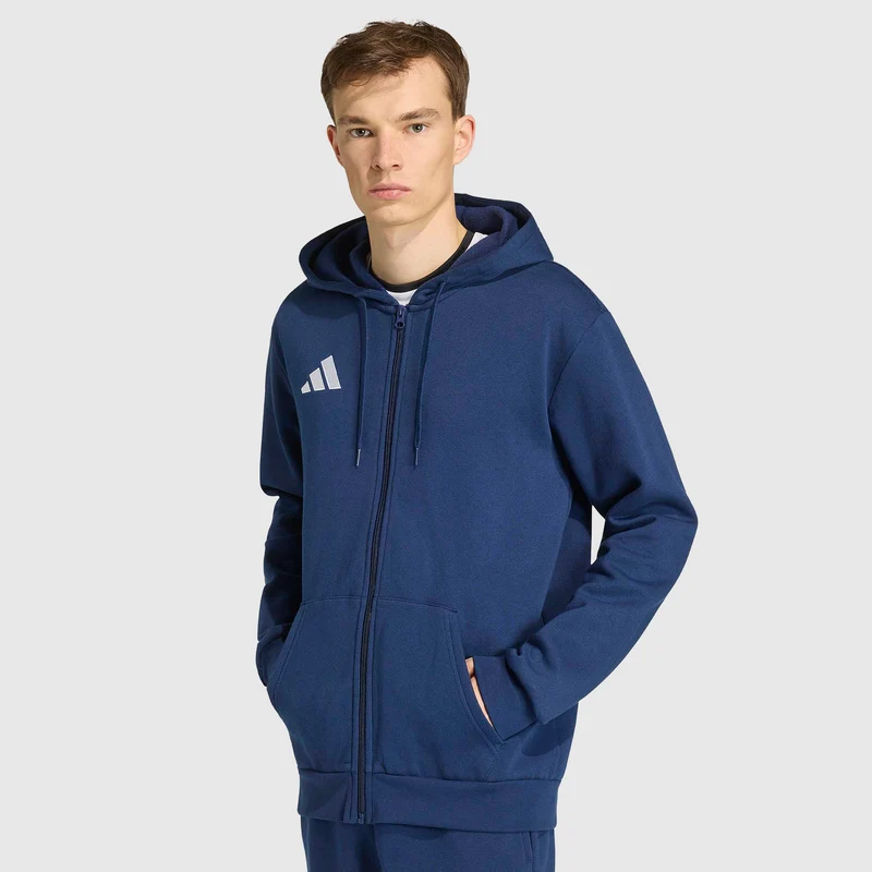 Sweat à Capuche adidas Entrada 26 Zip Intégral en coton