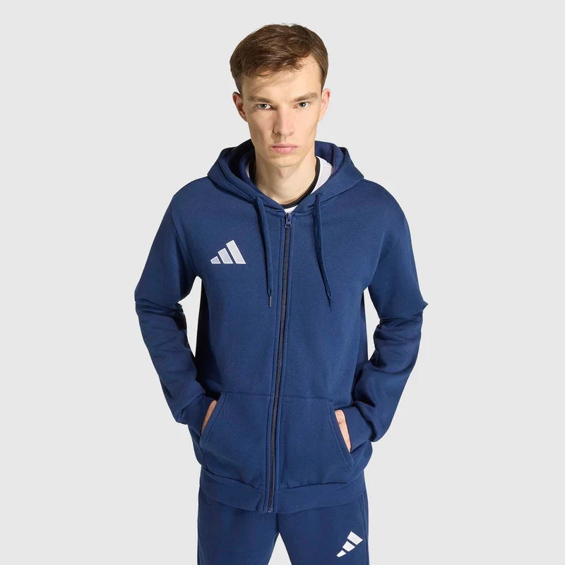 Sweat à Capuche adidas Entrada 26 Zip Intégral en coton