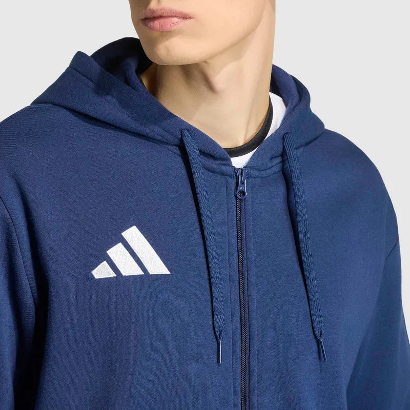 Sweat à Capuche adidas Entrada 26 Zip Intégral en coton