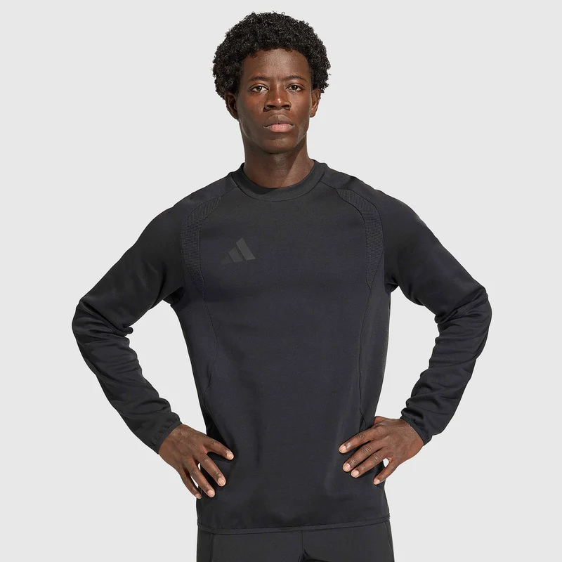 adidas Tiro Travel Cotton Crew Sweatshirt
