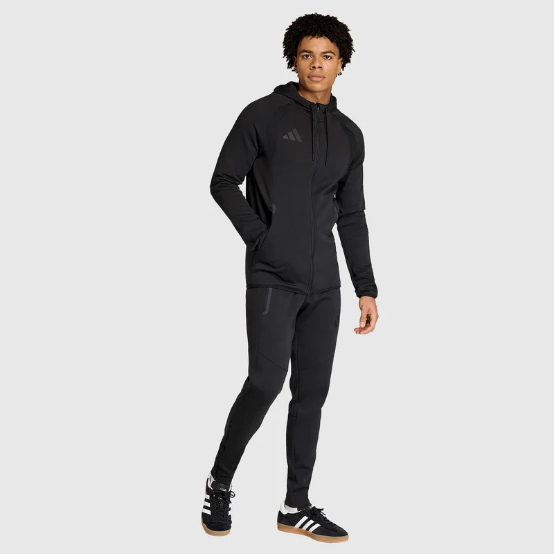 adidas Tiro Travel Slim-Fit Full-Zip Cotton Hoodie