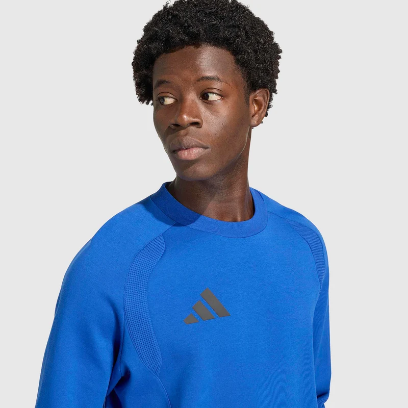 adidas Tiro Travel Cotton Crew Sweatshirt