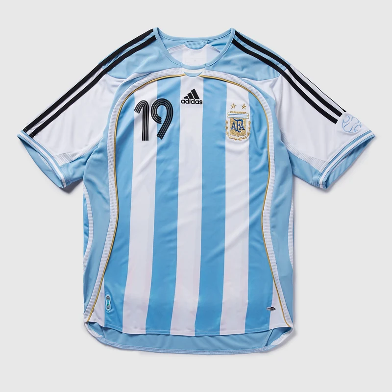 Maillot Domicile adidas Originals Argentine 2006 Floqué Messi 19