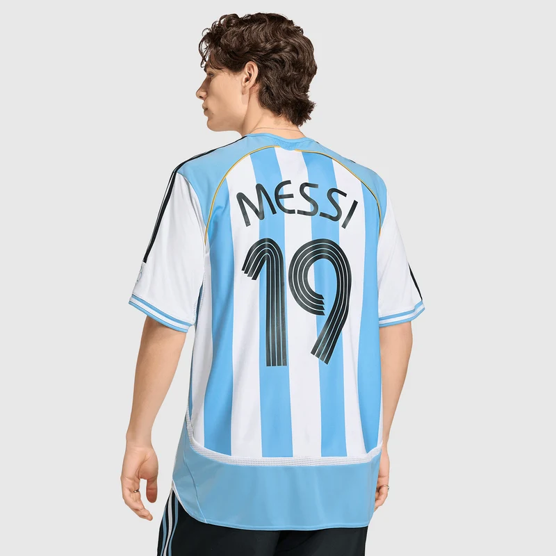 Maillot Domicile adidas Originals Argentine 2006 Floqué Messi 19