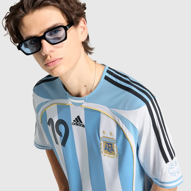 Maillot Domicile adidas Originals Argentine 2006 Floqué Messi 19