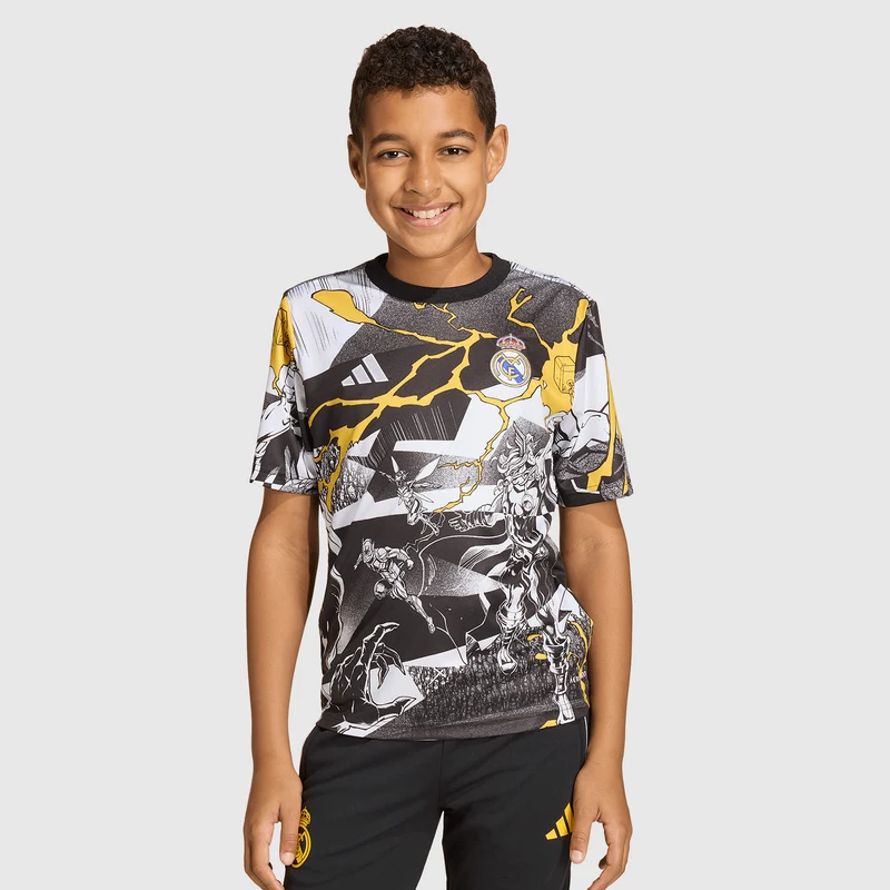Maillot Pré-Match adidas Real Madrid 25/26 x Marvel pour Enfant