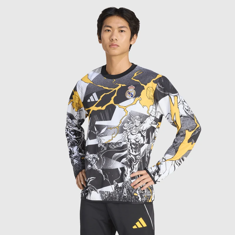 Veste Pré-Match adidas Real Madrid 25/26 x Marvel