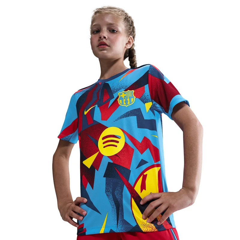 Nike FC Barcelona 25/26 Kids Dri-FIT Academy Pro El Classico Pre-Match Shirt