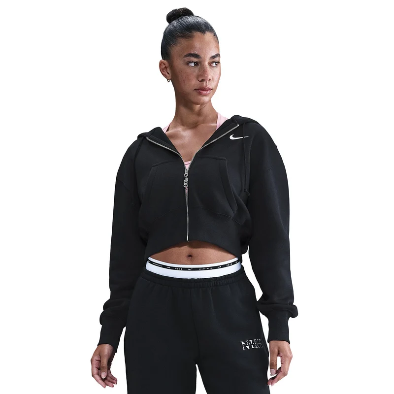 Sweat à Capuche Nike Sportswear Phoenix Fleece Ample Cropped pour Femme