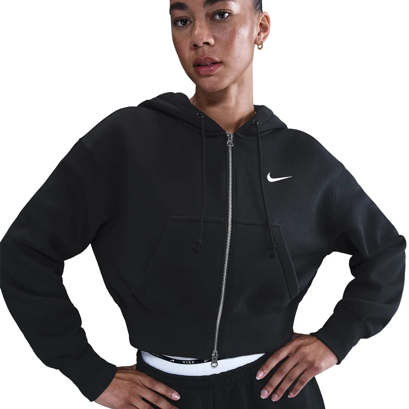Sweat à Capuche Nike Sportswear Phoenix Fleece Ample Cropped pour Femme