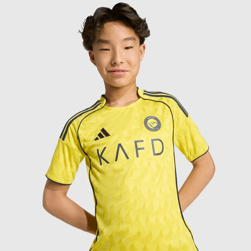 Maillot Domicile adidas Al Nassr 25/26 Avec Ronaldo 7 pour Enfant