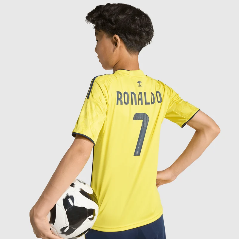 Maillot Domicile adidas Al Nassr 25/26 Avec Ronaldo 7 pour Enfant