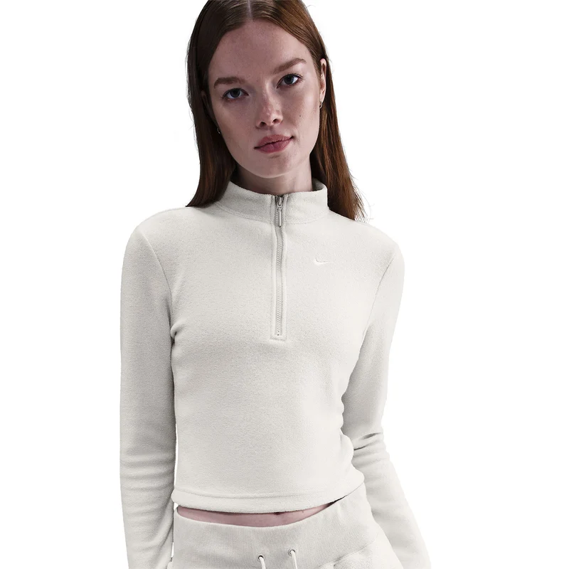 Haut Nike Sportswear Phoenix Plush Slim Manches Longues Fleece 1/2-Zip pour Femme