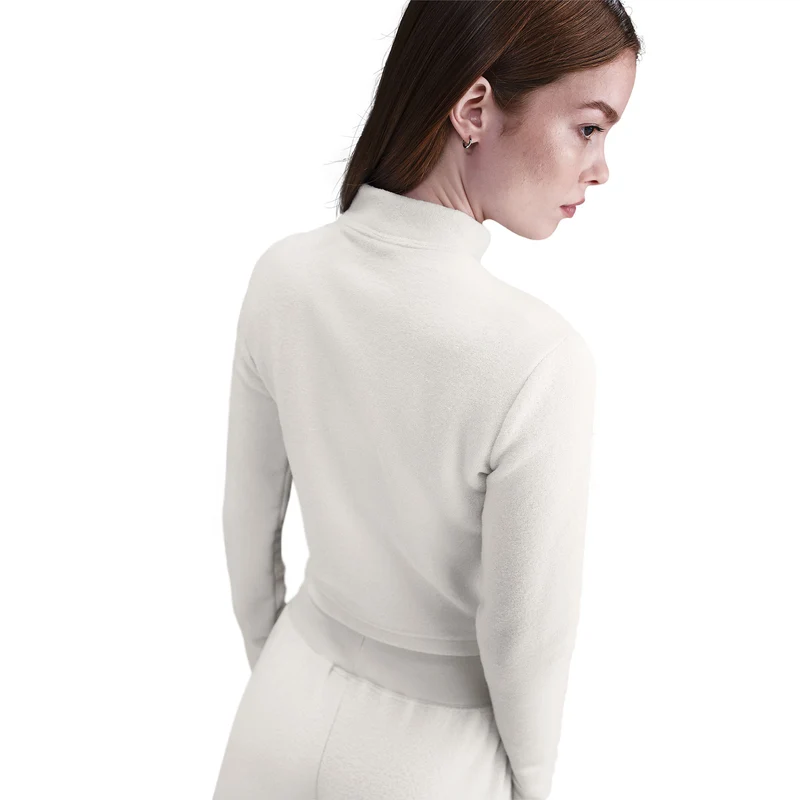 Haut Nike Sportswear Phoenix Plush Slim Manches Longues Fleece 1/2-Zip pour Femme