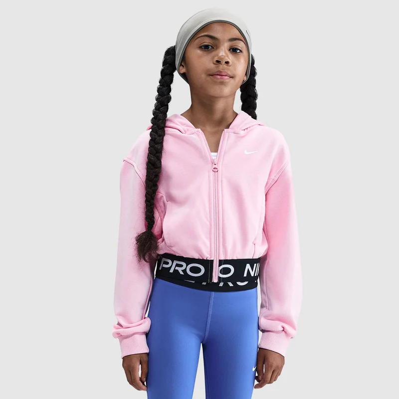 Sweat à Capuche Nike Pro Dri-FIT Fleece pour Fille (8-15 ans)