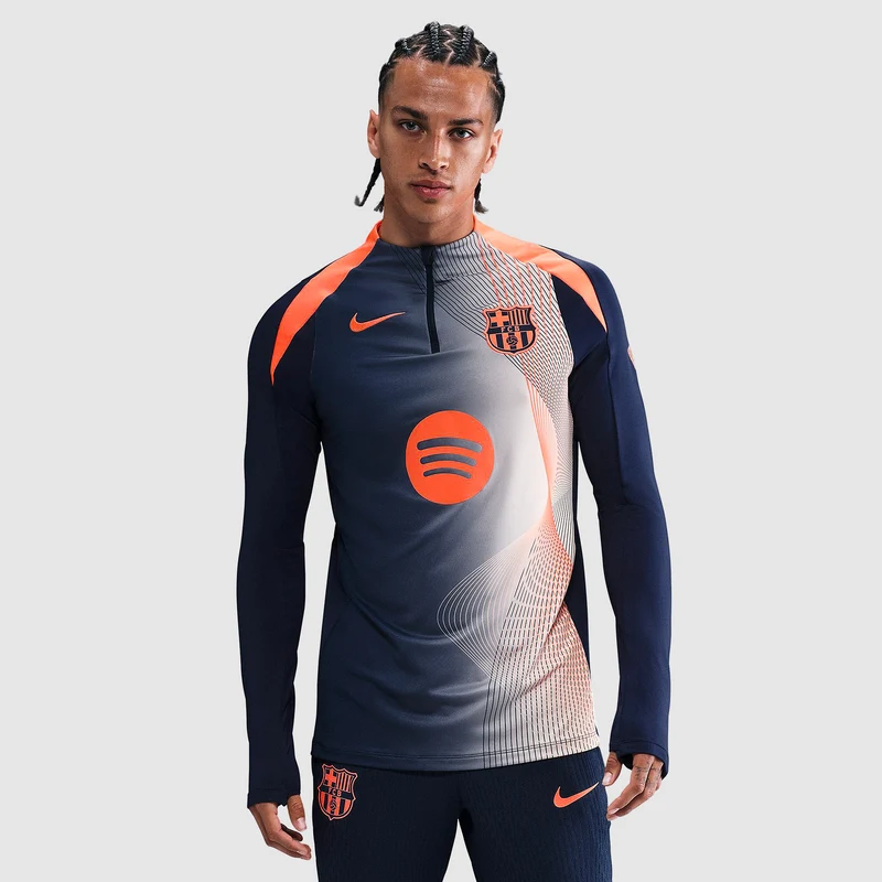 Haut Drill Third Nike FC Barcelone 25/26 Dri-FIT Strike Pre-Match Total 90