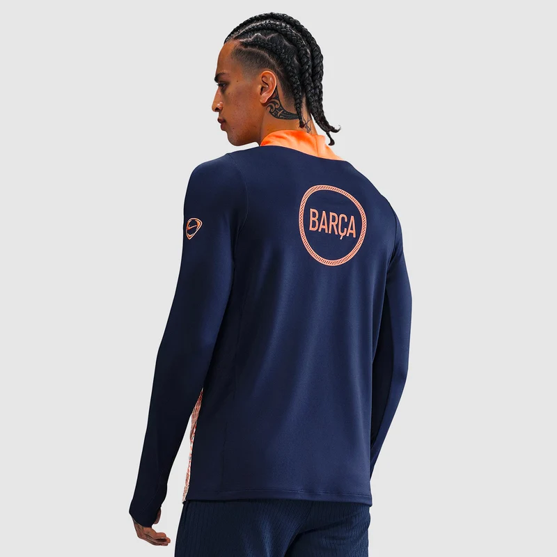 Haut Drill Third Nike FC Barcelone 25/26 Dri-FIT Strike Pre-Match Total 90