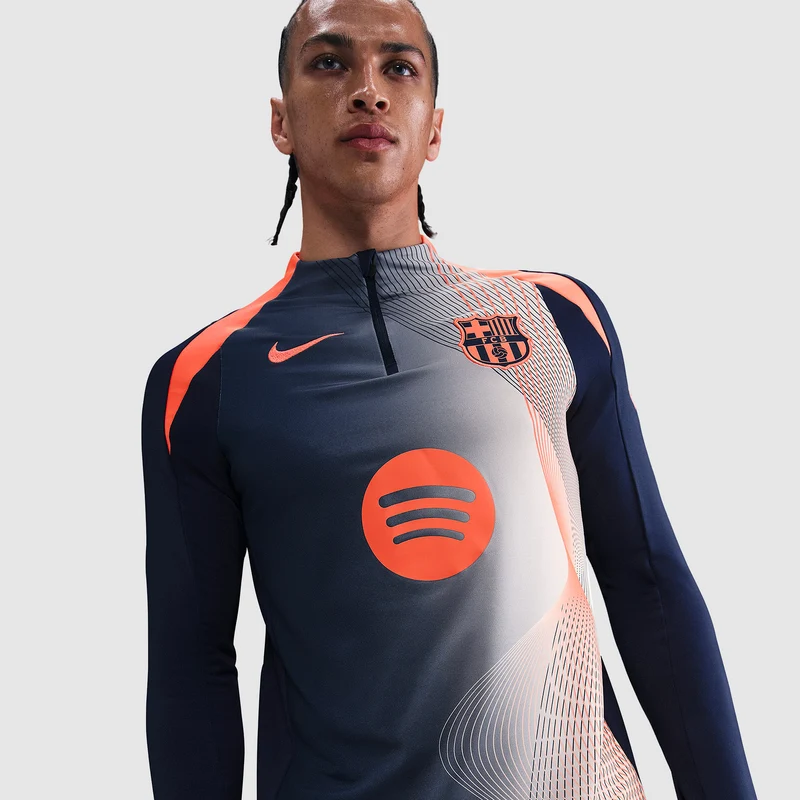 Haut Drill Third Nike FC Barcelone 25/26 Dri-FIT Strike Pre-Match Total 90