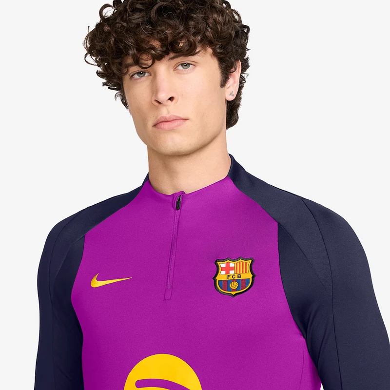 Haut Drill Nike FC Barcelone 25/26 Dri-FIT Strike en maille