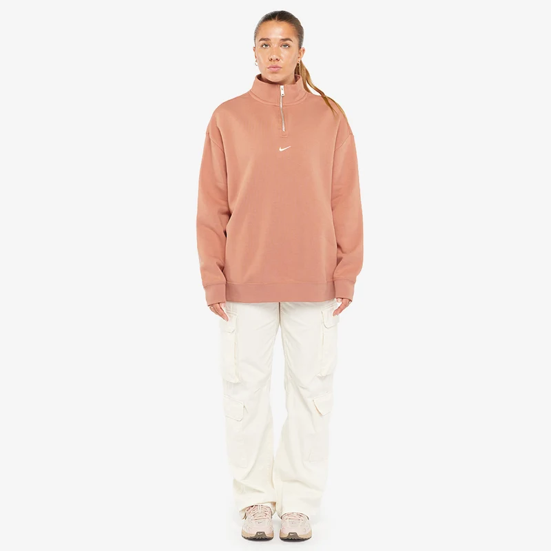 Nike Haut en tissu Fleece à 1/4 de zip pour Femme Sportswear