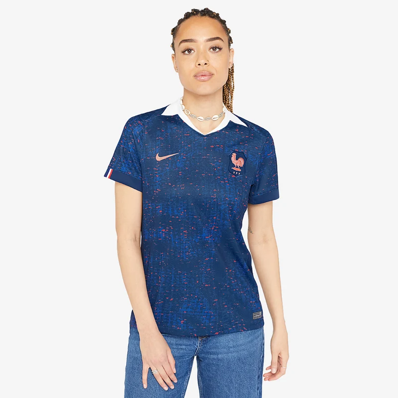 Maillot Domicile Nike France 2025 Dri-FIT Stadium (Sans Sponsor) pour Femme