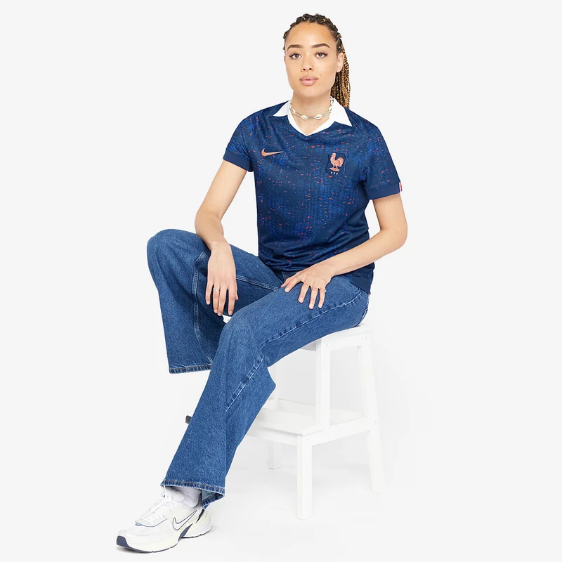 Maillot Domicile Nike France 2025 Dri-FIT Stadium (Sans Sponsor) pour Femme