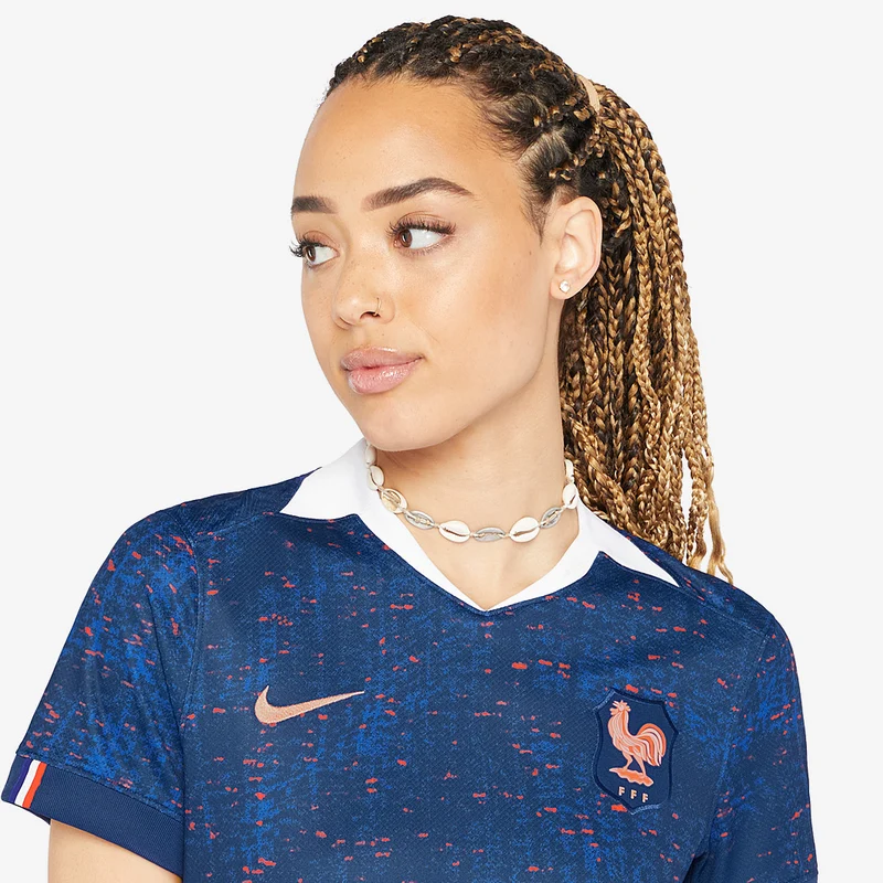 Maillot Domicile Nike France 2025 Dri-FIT Stadium (Sans Sponsor) pour Femme