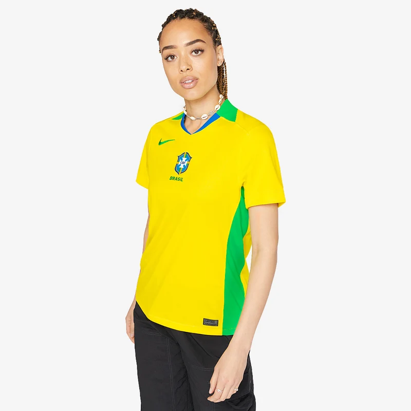 Maillot Domicile Nike Brésil 2025 Dri-FIT Stadium pour Femme