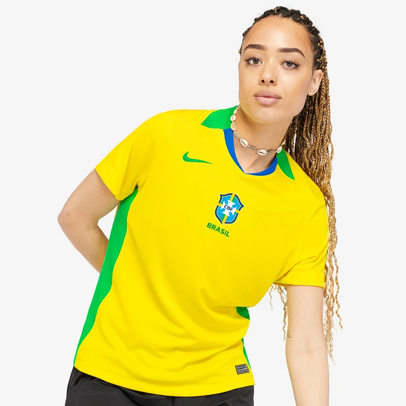 Maillot Domicile Nike Brésil 2025 Dri-FIT Stadium pour Femme