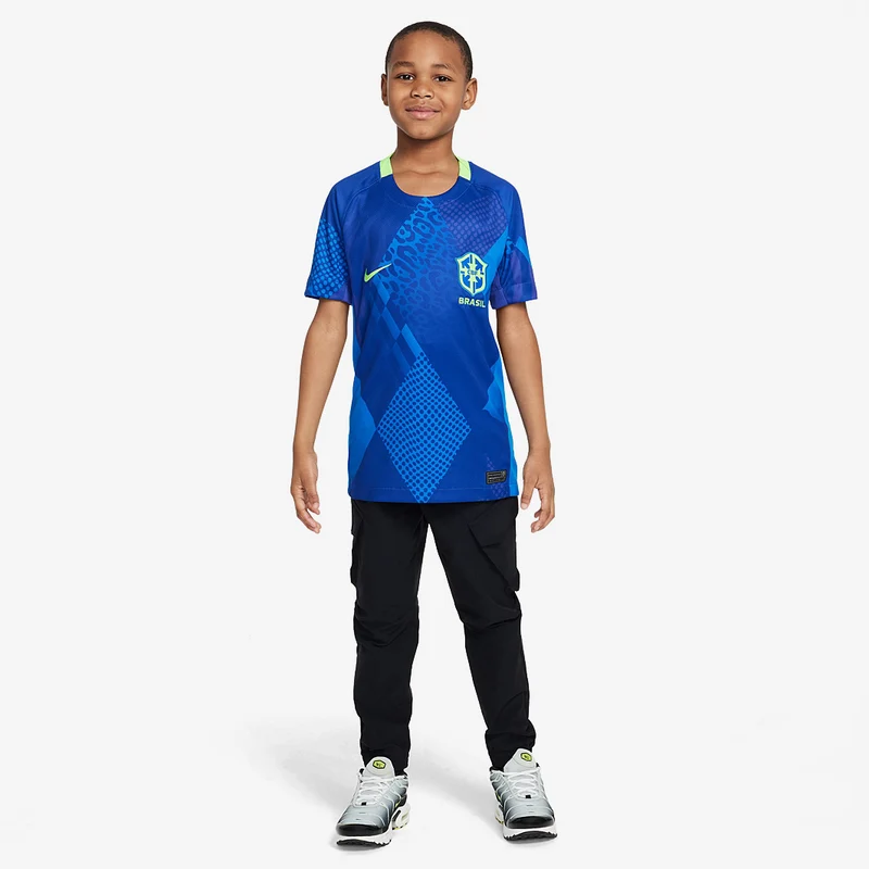 Maillot Extérieur Nike Brésil 2025 Dri-FIT Stadium pour Enfant