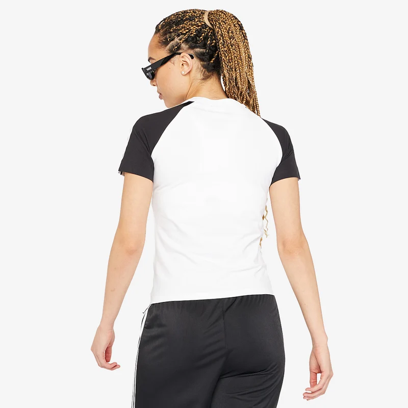 T-Shirt adidas Originals Adicolor 3-Stripes Raglan Slim pour Femme