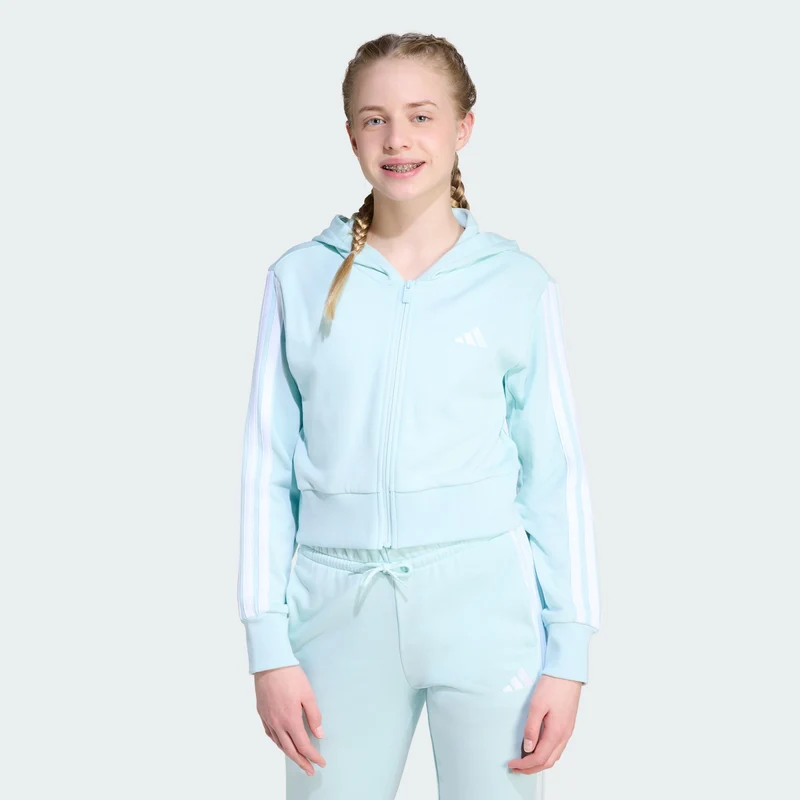 adidas Kids Veste à capuche entièrement zippée Essentials En