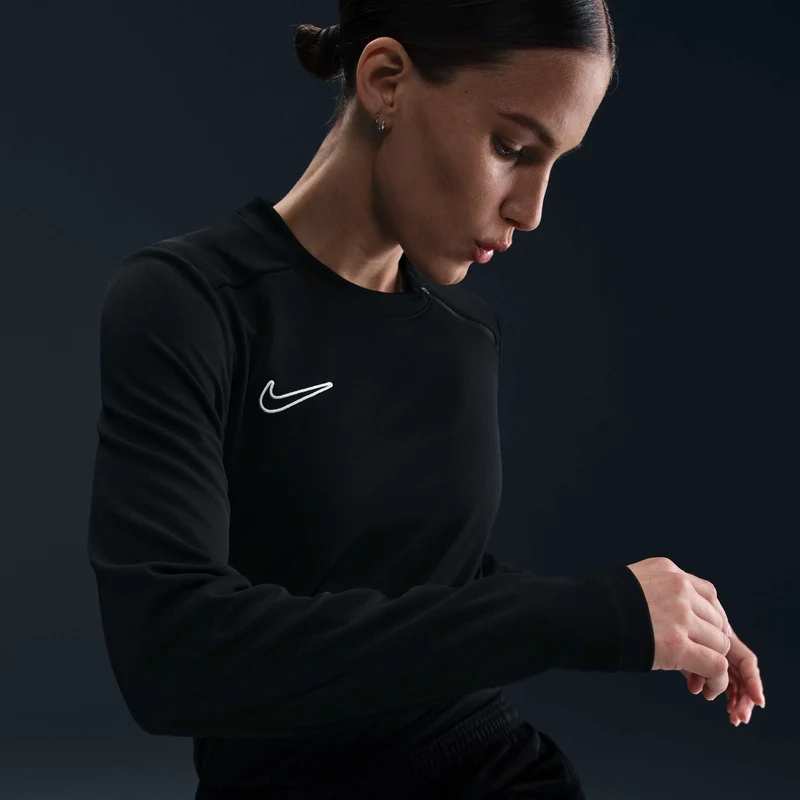 Nike Haut de foot à manches longues et col ras-du-cou Dri