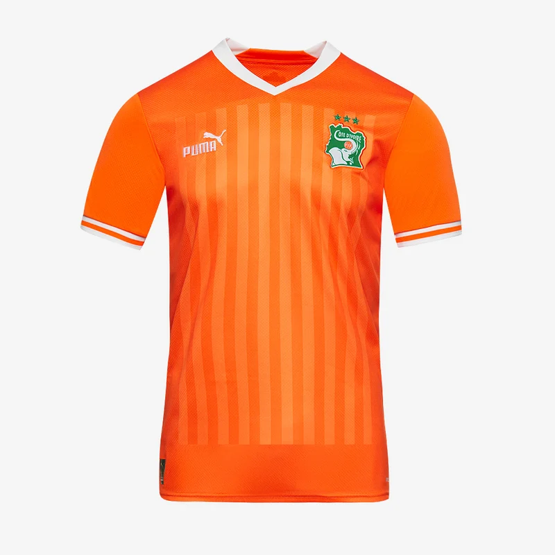 Maillot Domicile Puma Côte d'Ivoire 2024 avec 3 étoiles