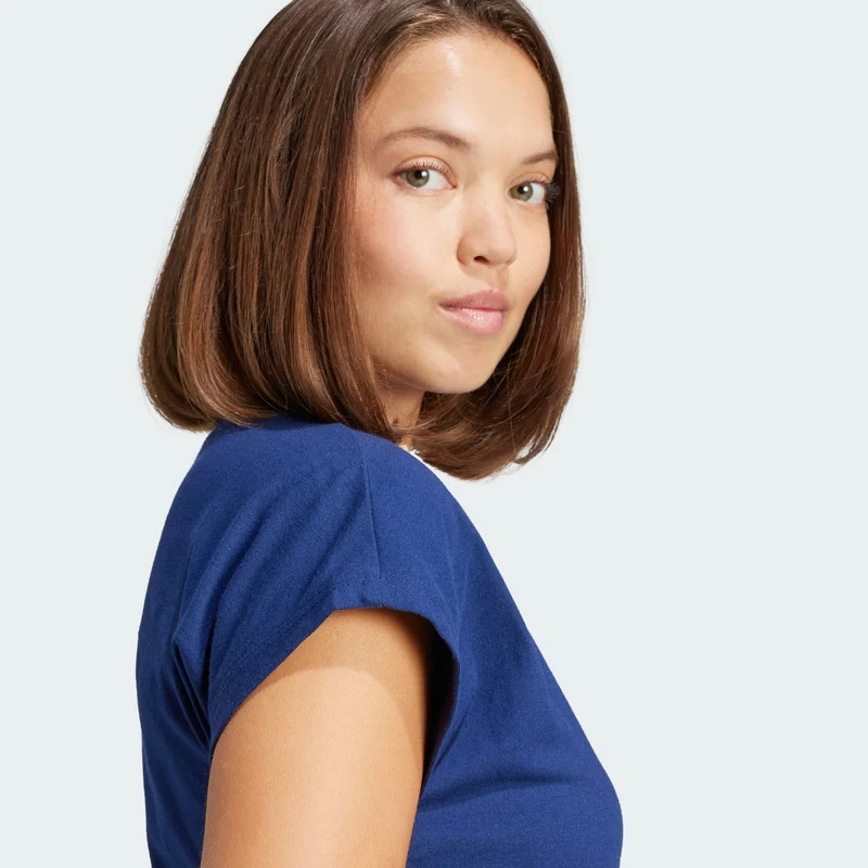 adidas Womens Essentials Linear Cotton Tee